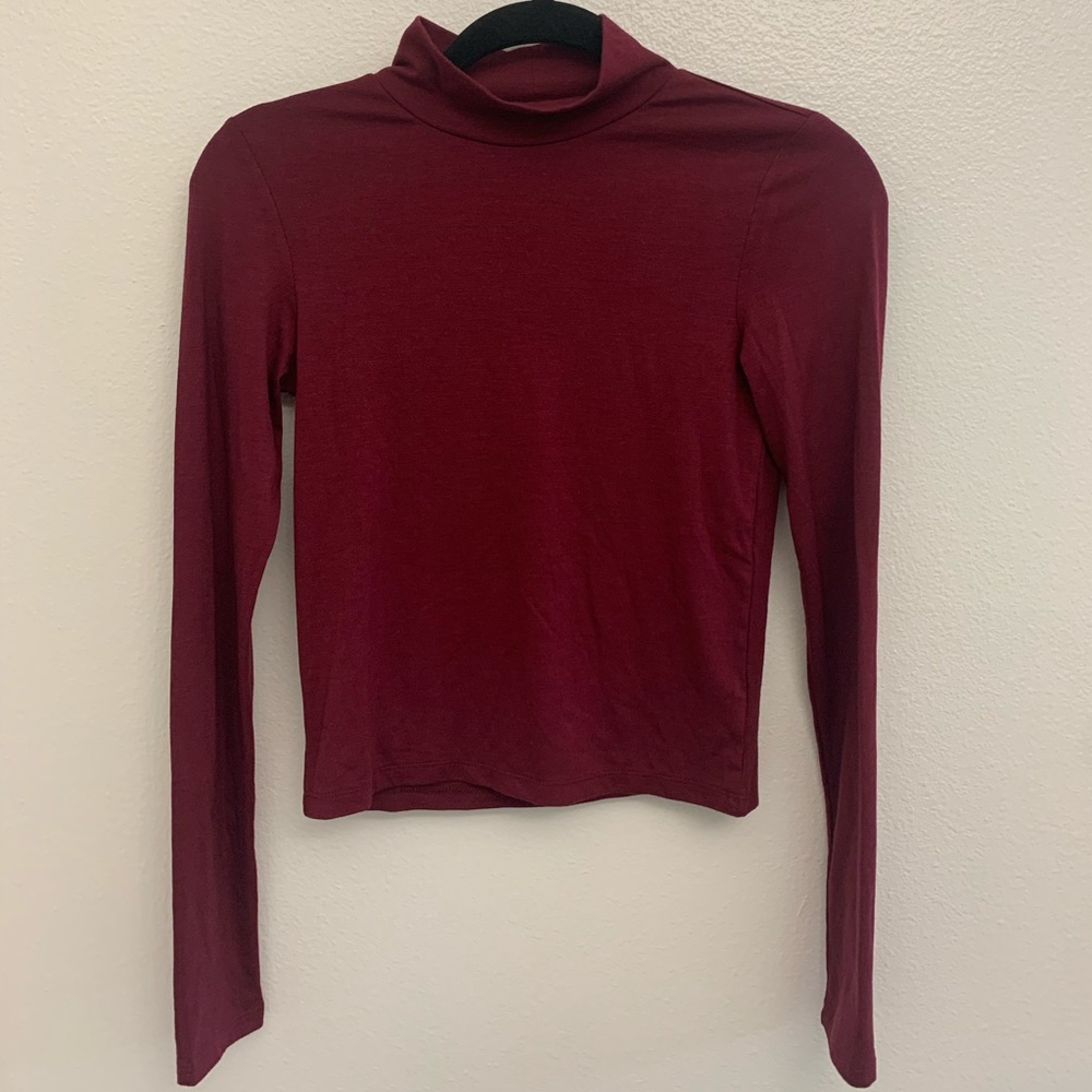 American Eagle Outfitters Mock Neck Long Sleeve